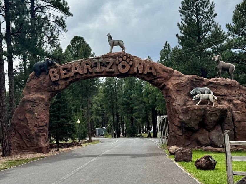 Bearizona entrance arch